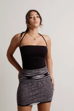 Tobi Never Mention It Sweater Knit Mini Skirt -