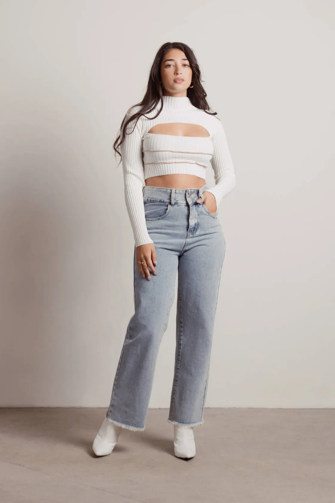 Tobi New Life Crop Top - Toffee-Brown