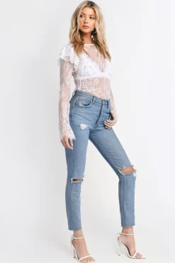 Tobi Nickie Sheer Lace Top -