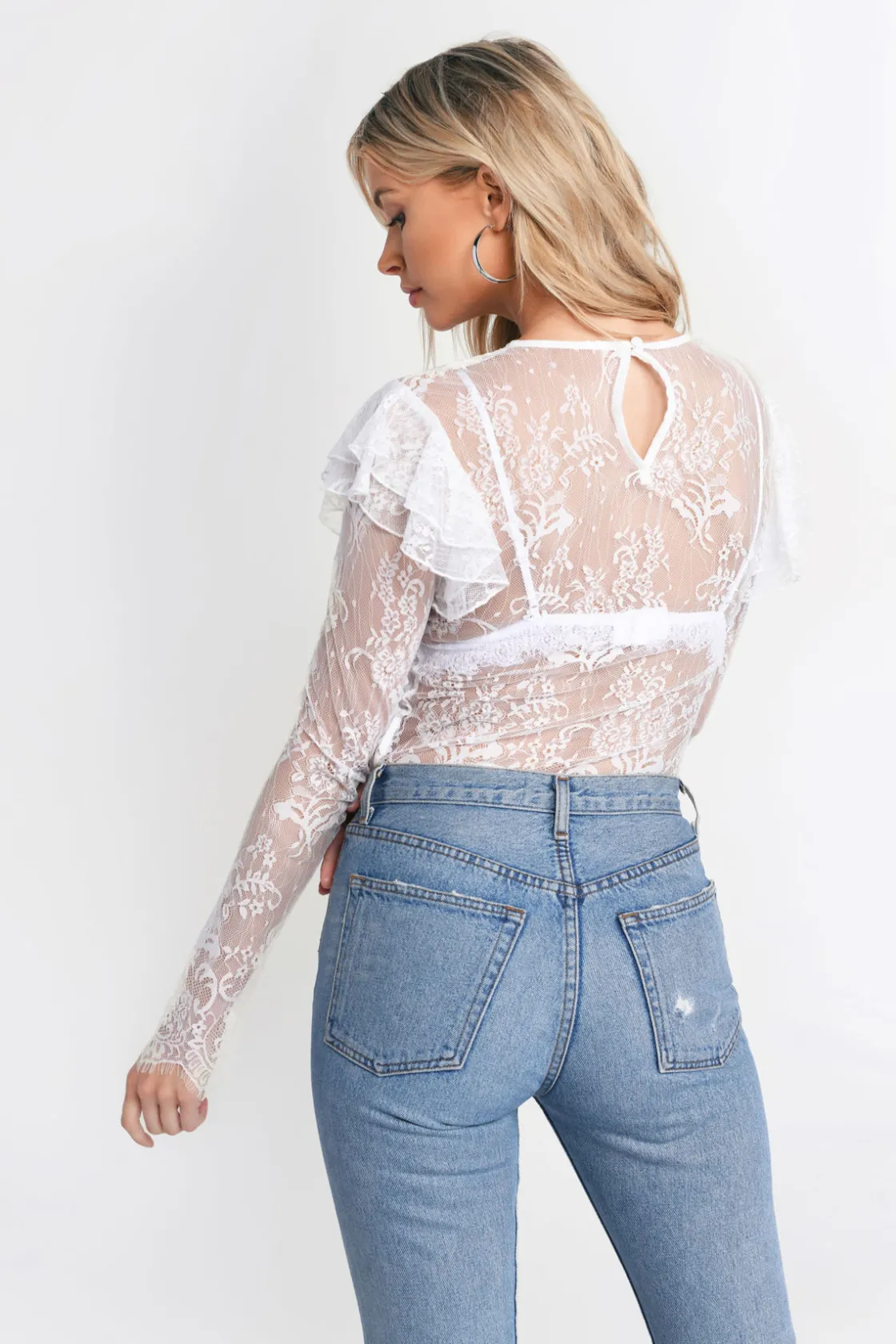 Tobi Nickie Sheer Lace Top -