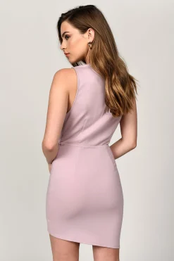 Tobi Night Owl Plunging Asymmetrical Mini Dress -