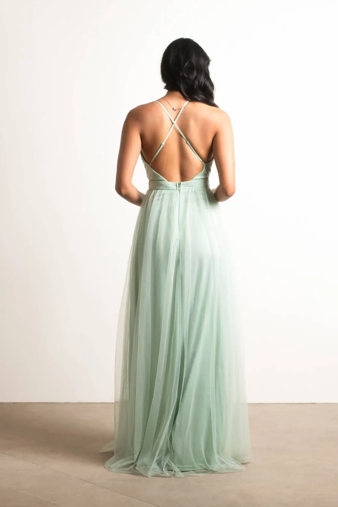 Tobi Night To Remember Chiffon Double High Slit Maxi Dress - Ivory