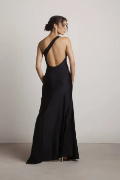 Tobi Nights Like This Open Back High Slit Maxi Dress - Royal Blue