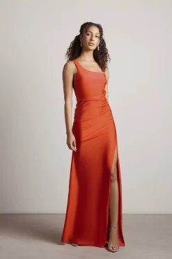 Tobi Nights Like This Open Back High Slit Maxi Dress - Royal Blue