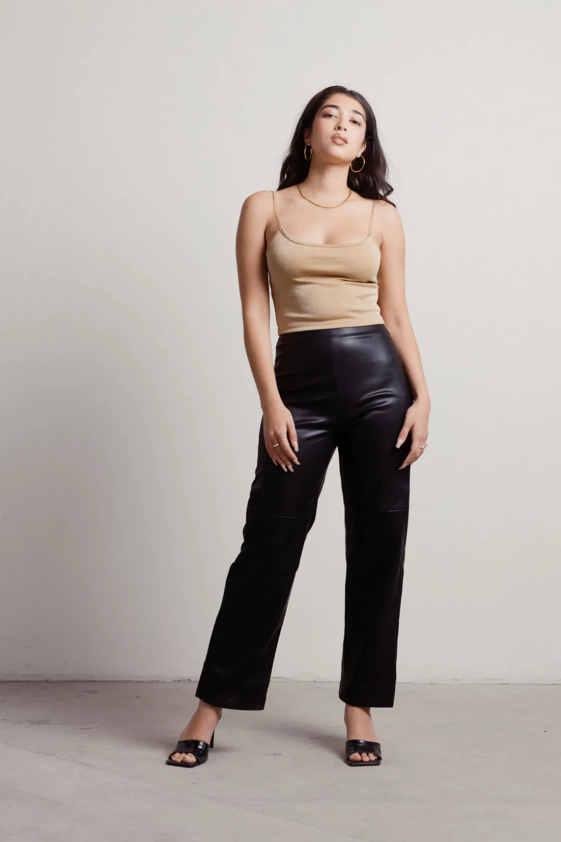 Tobi Nika Lurex Knit Top -