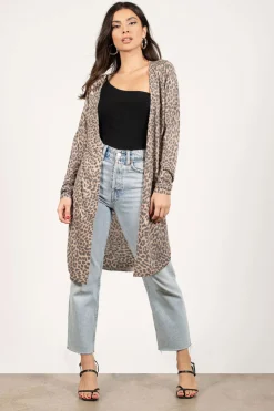 Tobi No Good Leopard Print Cardigan -