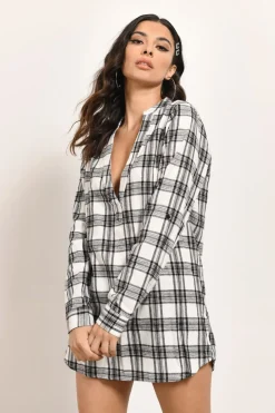 Tobi No Mistakes Plaid Tunic Top -