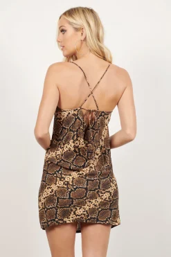 Tobi No Secrets Snake Print Shift Mini Dress -