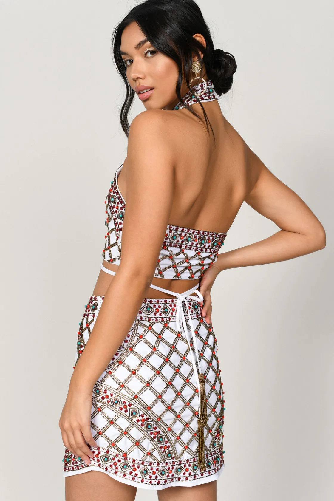Tobi No Time Crop Top - Red