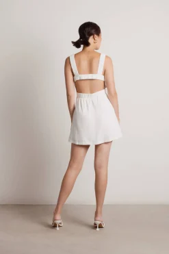 Tobi Nora Square Neck Backless Mini Dress -