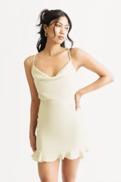 Tobi Not About You Cowl Neck Skater Mini Dress -