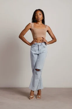 Tobi Not My Problem Tank Top - Brown
