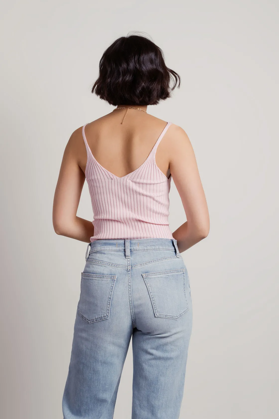 Tobi Nowhere But Up Knit Top - Pink
