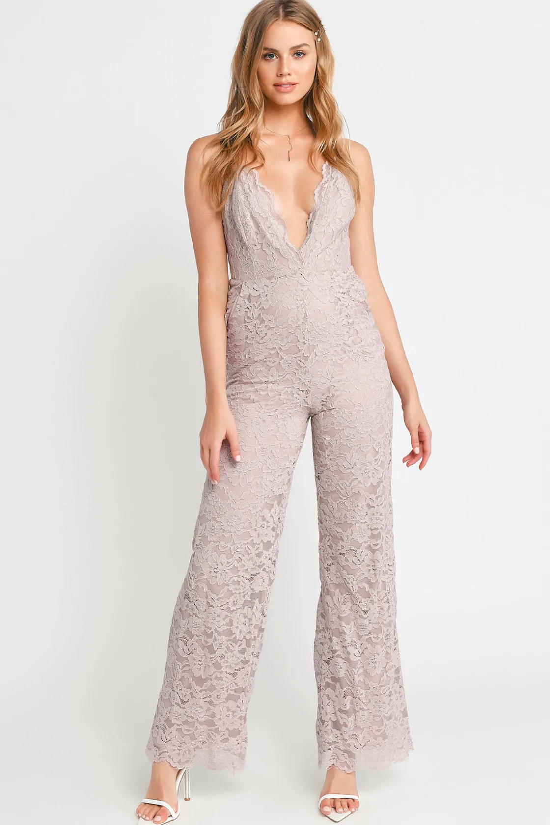 Tobi Odette Lace Jumpsuit -