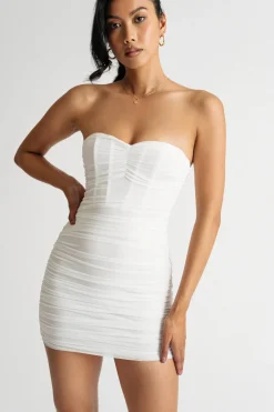 Tobi Olga Mesh Bustier Mini Dress -