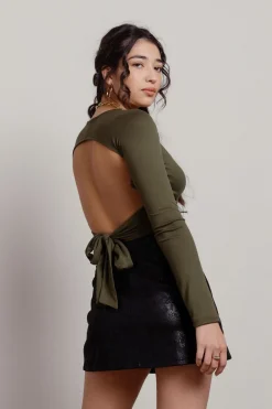 Tobi Olio Crop Top -