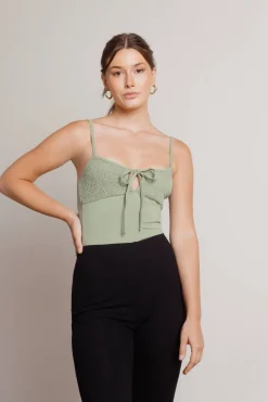 Tobi On My Radar Smocked Bodysuit -