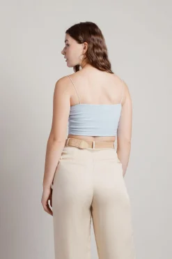 Tobi One At A Time Crop Top - Dark Teal