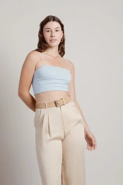 Tobi One At A Time Crop Top - Dark Teal