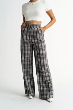 Tobi Only Want You Wide Leg Pants - Black Multi