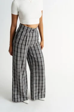Tobi Only Want You Wide Leg Pants - Black Multi