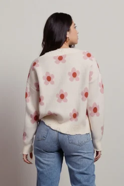 Tobi Oopsie Daisy Floral Sweater -