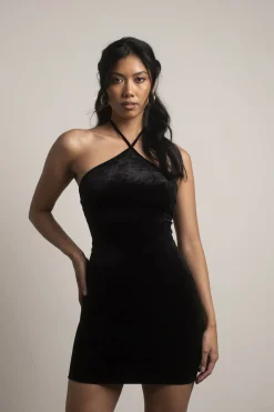 Tobi Orla Velvet Bodycon Mini Dress -