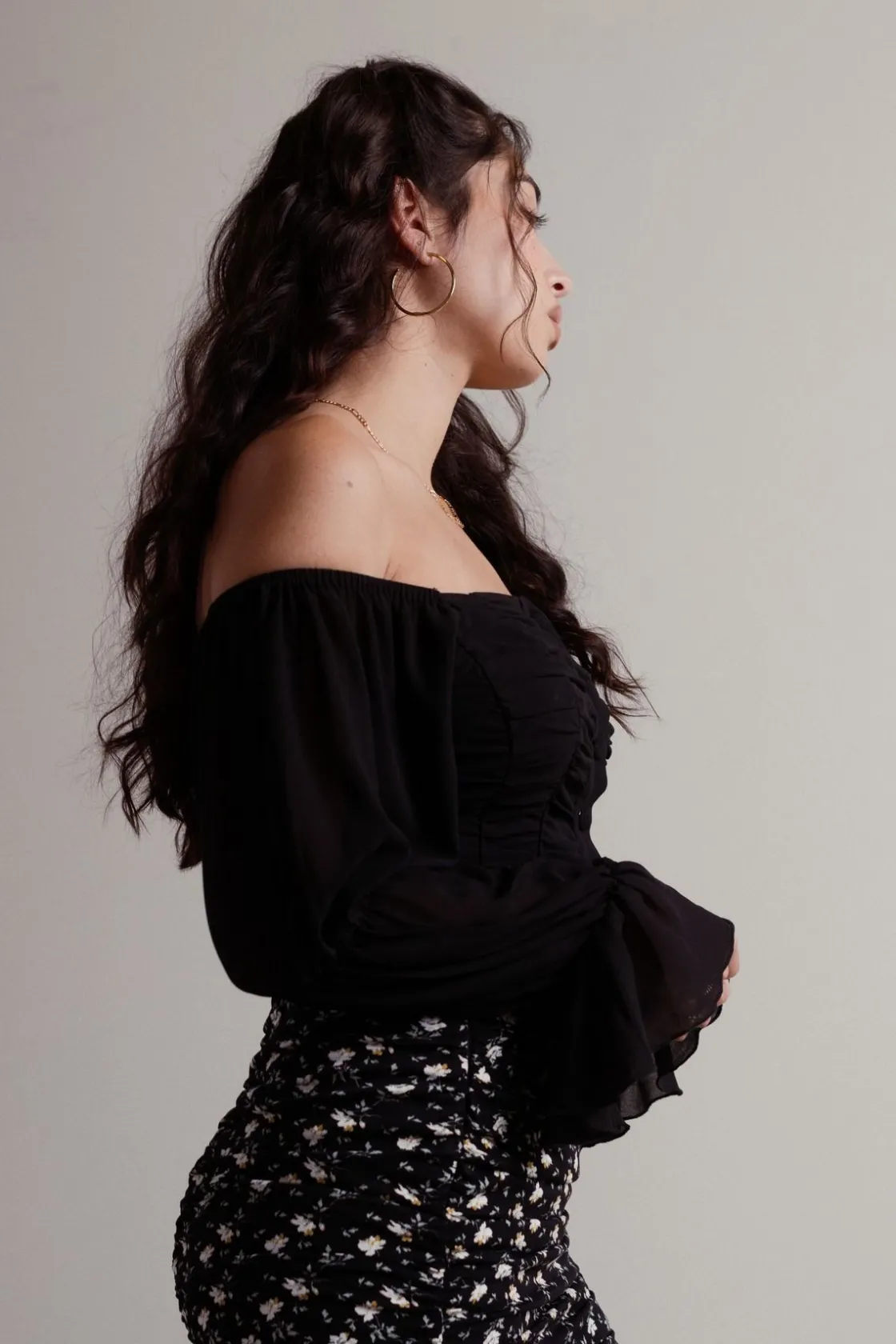 Tobi Out Of Office Off The Shoulder Blouse -