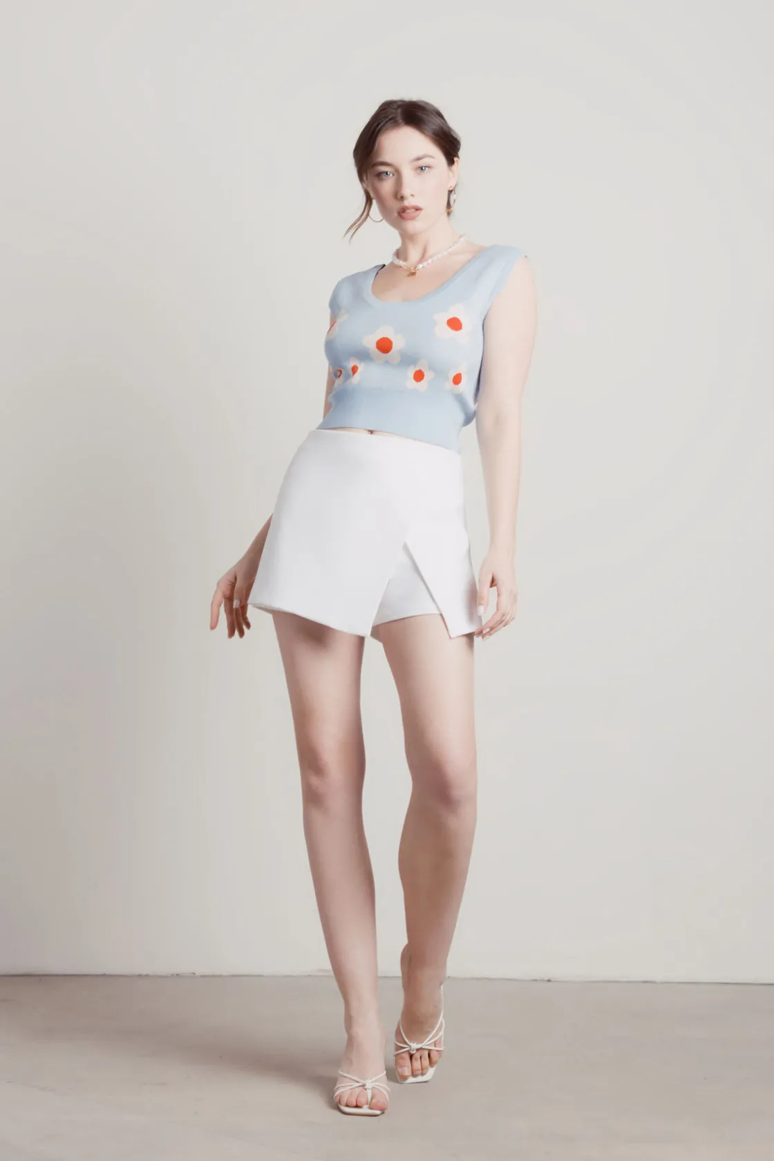 Tobi Paint By Flowers Tank Top - Strawberry Pink
