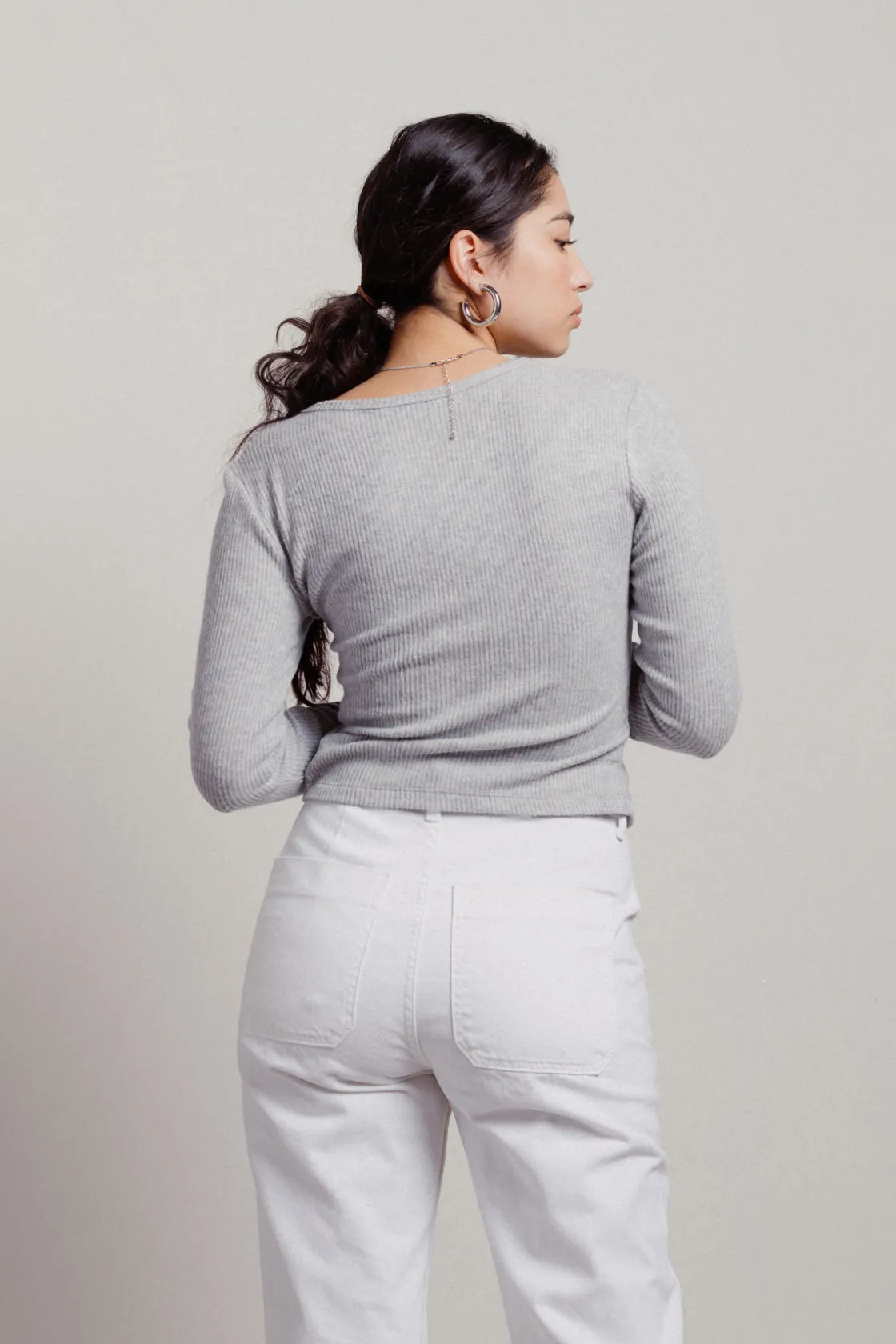 Tobi Paola Ribbed Cardigan -