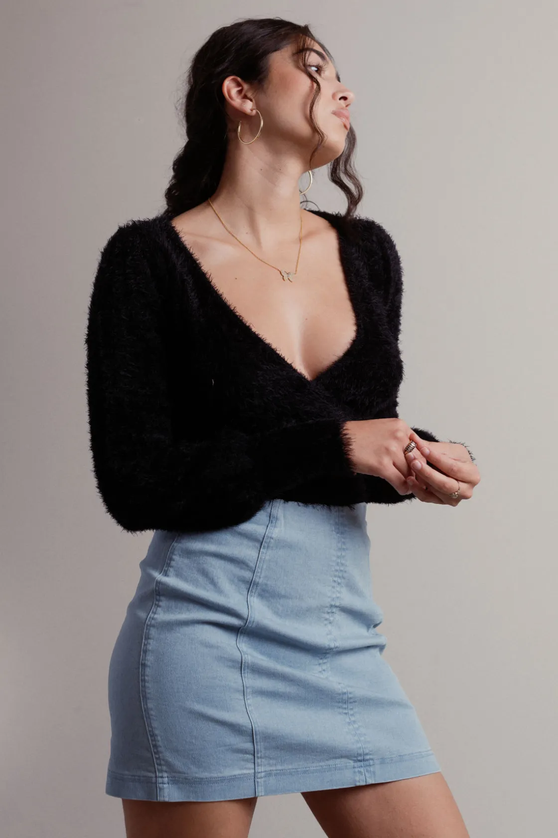 Tobi Passionfruit Crop Top - Lavender