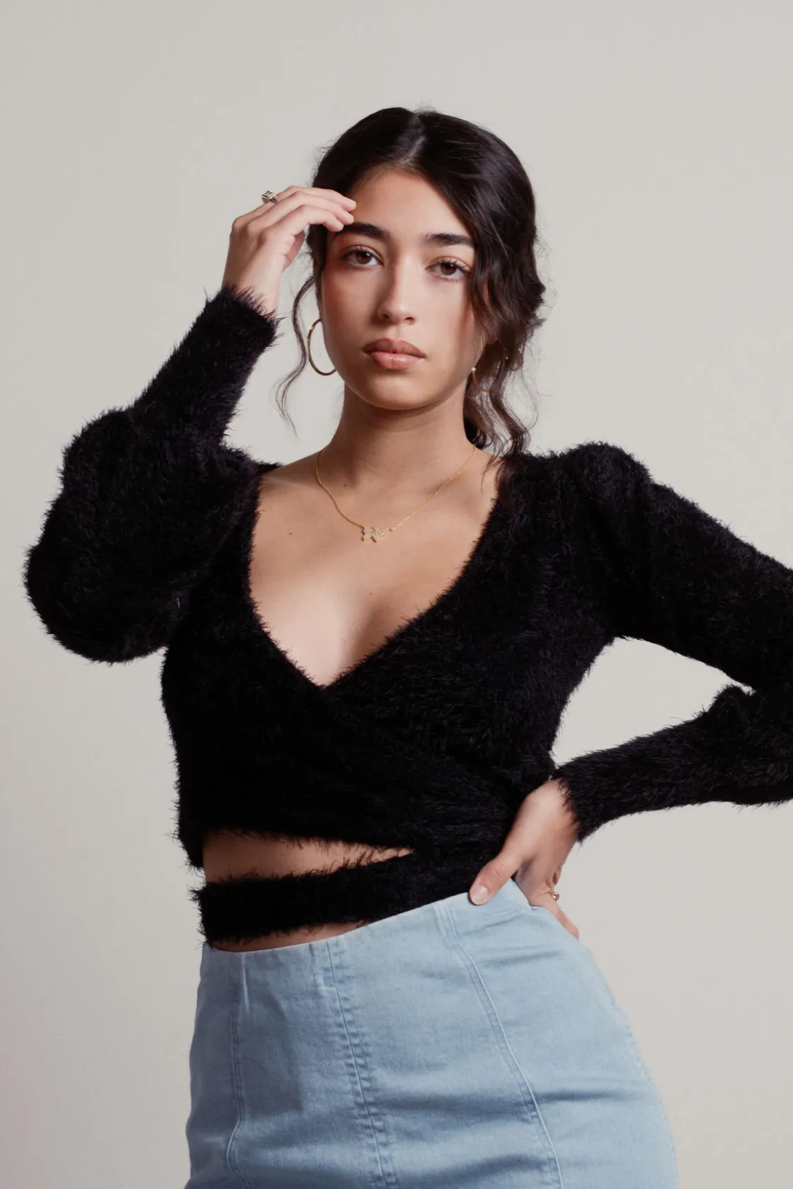 Tobi Passionfruit Crop Top - Lavender