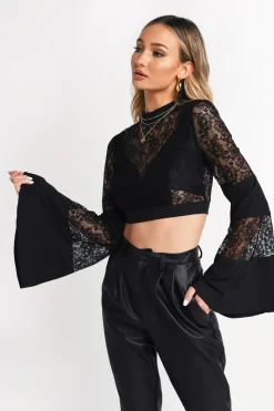 Tobi Past Midnight Crop Top -