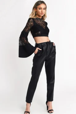 Tobi Past Midnight Crop Top -