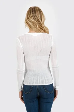 Tobi Paulette Sheer Top - Black
