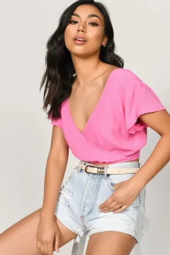 Tobi Peggy Crop Top - Pink