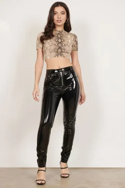 Tobi Perfect Control Patent Leather Pants -