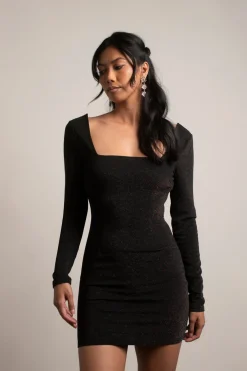 Tobi Piper Metallic Bodycon Mini Dress -