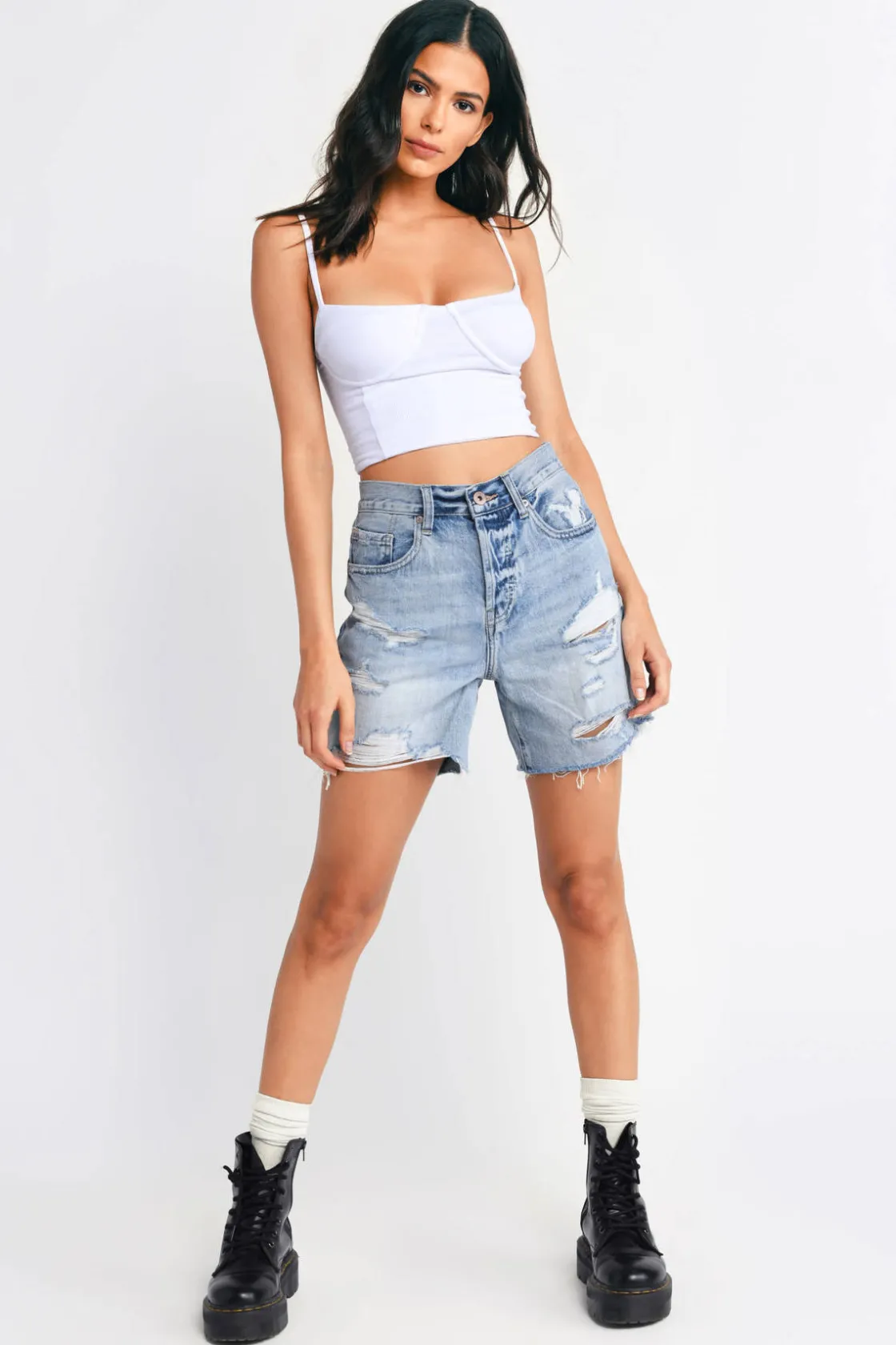 Tobi Pistola Devin High Waist Shorts -