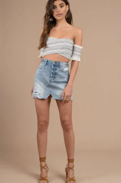 Tobi Pistola Lolita Denim Mini Skirt -
