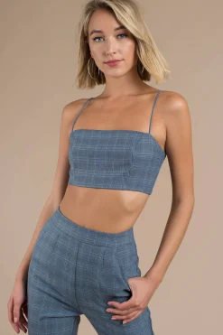 Tobi Plaid All Around Crop Top -