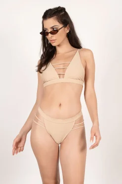 Tobi Power Of Love High Cut Bikini Bottom - Nude