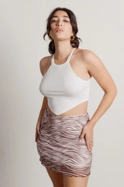 Tobi Priestess Crop Top - White