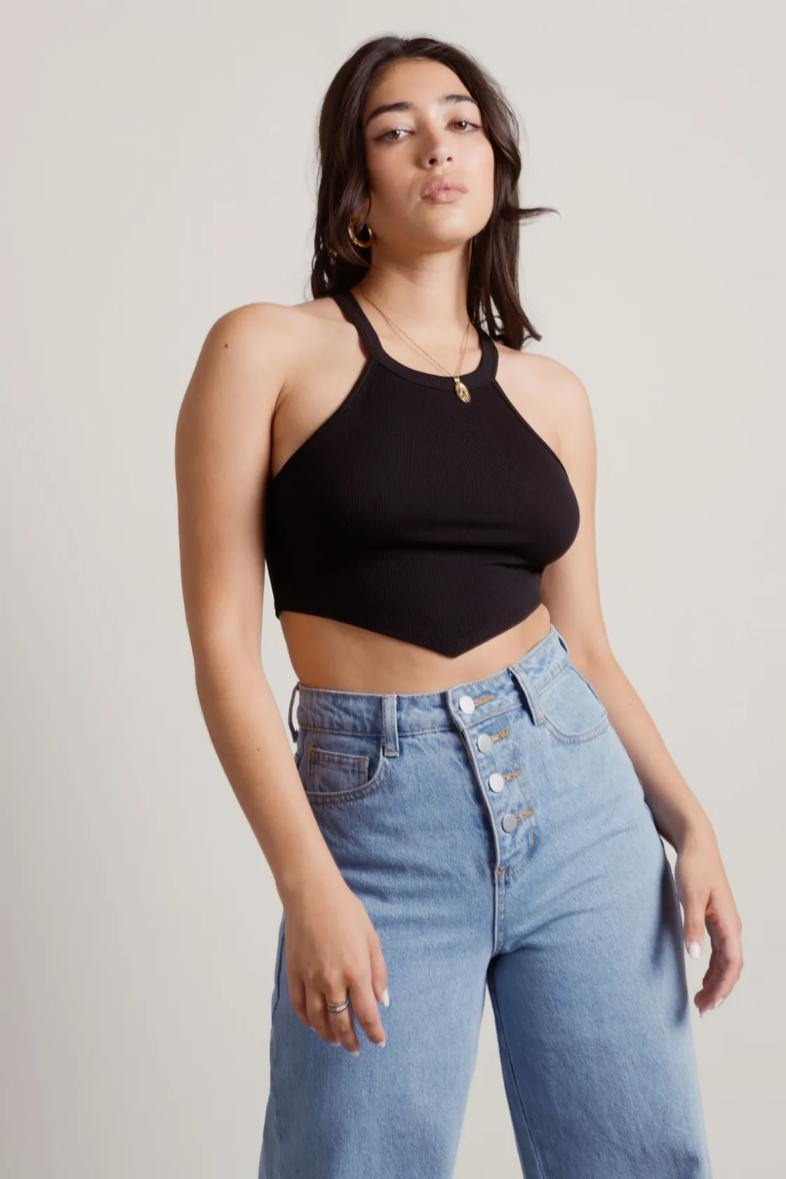 Tobi Priestess Crop Top - White