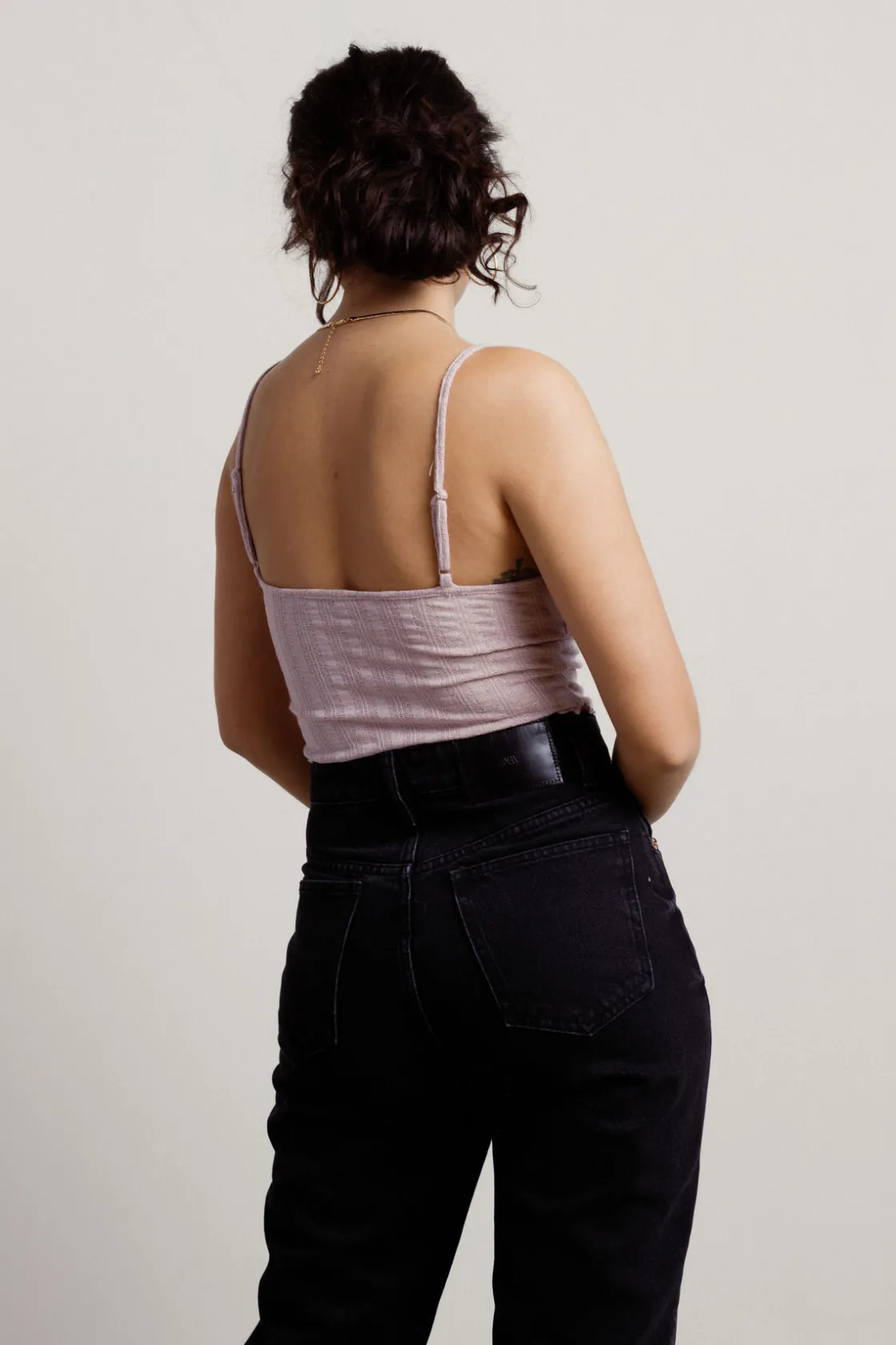 Tobi Quicksand Crop Top - Grey