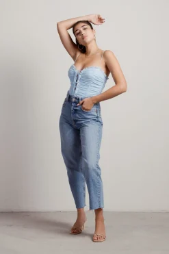 Tobi Rae Lace Up Bodysuit -