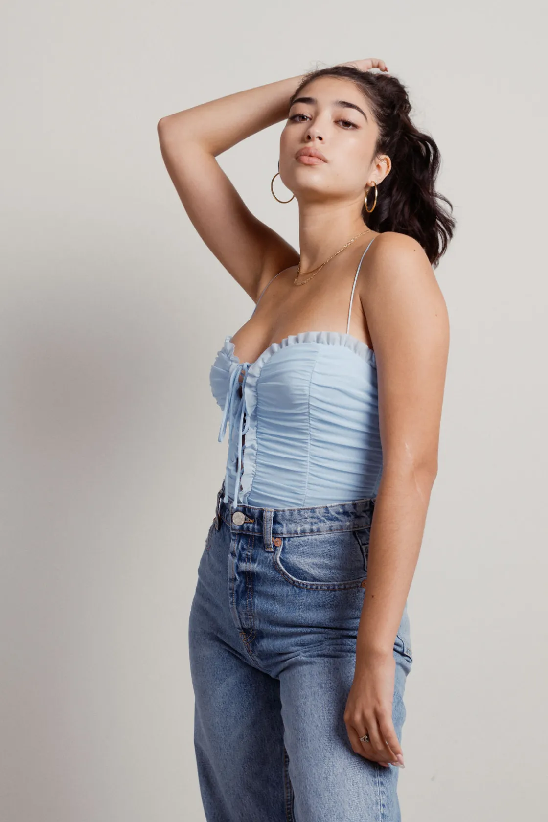 Tobi Rae Lace Up Bodysuit -
