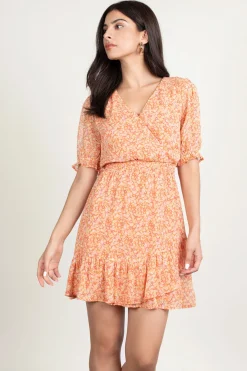 Tobi Railynn Floral Skater Mini Dress -