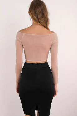Tobi Rain Drop Crop Top -