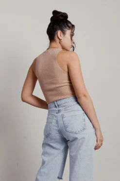 Tobi Raquel Tank Top - Beige